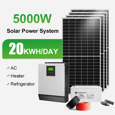 КИТАЙ 10000w Моно панель солнечный генератор комплекты отключены от сети Солнечная система энергии для дома поставщик